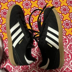 Black & white stripe adidas